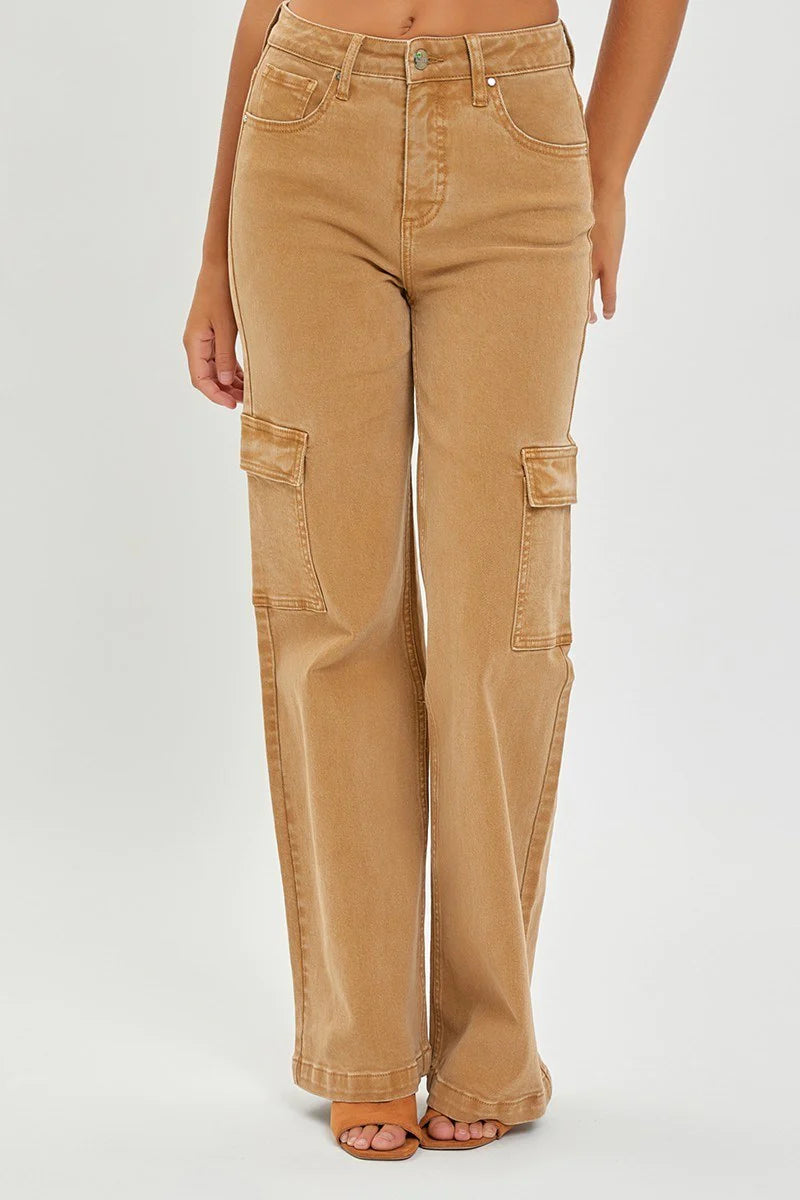 Risen High Rise Cargo Pant Mocha