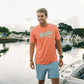 Howler Bros Men's T-Shirt Howler Electric Coral Heather