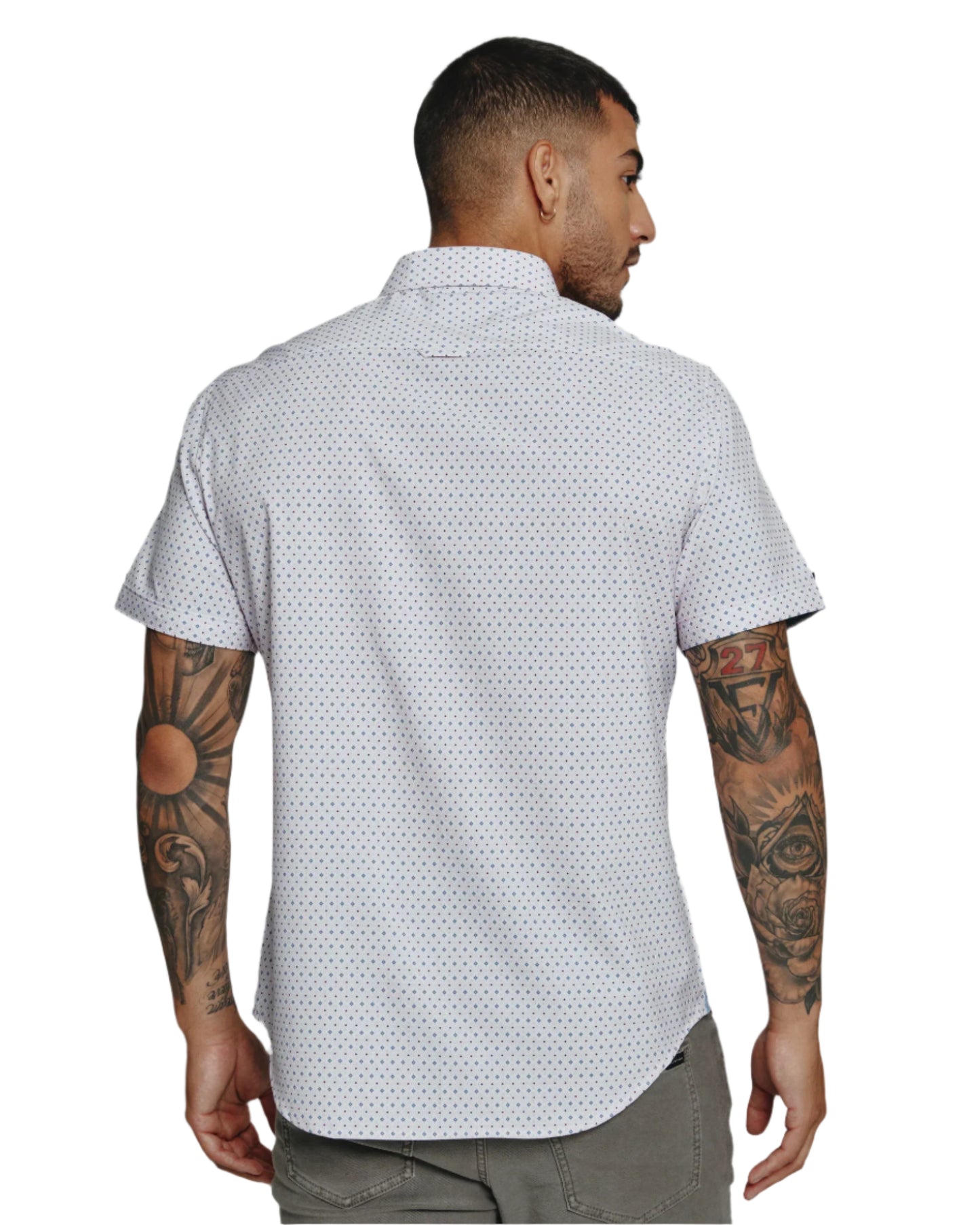7 Diamonds Men's Medina Short Sleeve White