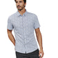 7 Diamonds Men's Mercer Short Sleeve Shirt Light Blue