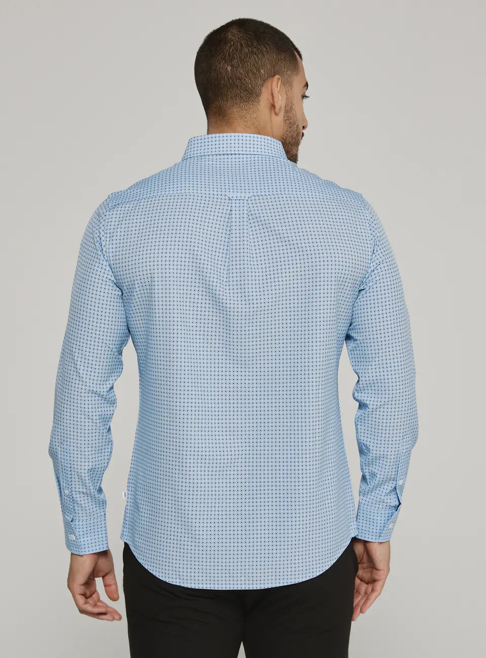 7Diamonds Men's Cyril Long Sleeve Shirt Light Blue