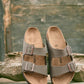 Birkenstock Women's Arizona Sandal Stone - Brekken's