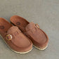 Birkenstock Women’s Buckley Oiled Nubuck Leather Cognac