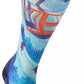 Smartwool Women's Ski Zero Cushion Ski Day Print OTC Socks Laguna Blue