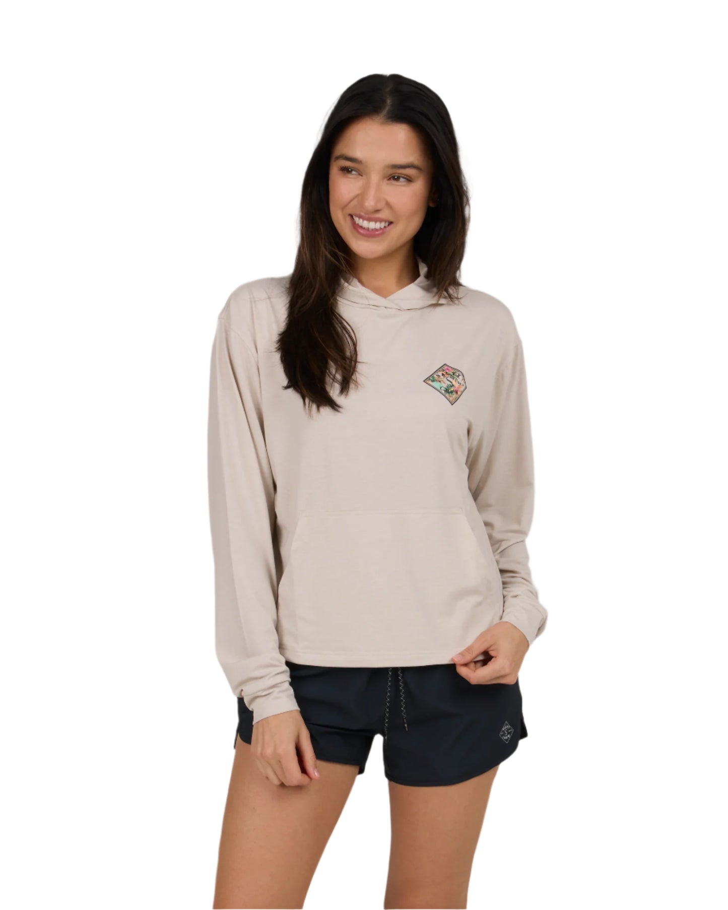 Salty Crew Women's Tippet Fill Tech Hoody Oatmeal