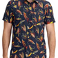 The North Face Men's S/S Baytrail Pattern Shirt Summit Navy Hand Tied Fly Print