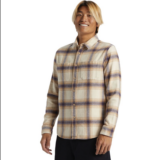 Quiksilver Men's Dna Flannel Fog Wanderer Class Stretch Fl