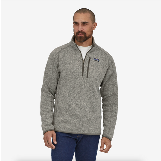 Patagonia Men's Better Sweater 1/4 Zip Stonewash