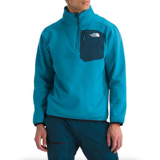 The North Face Men's Crest 1/4 Zip Alkaline Blue/Midnight Petrol