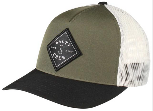 Salty Crew Men’s Sealine Retro Trucker Olive/Black