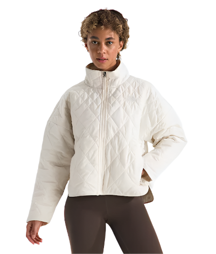 The North Face Women's Diamond Peak Insulated Jacket White Dune