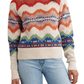 Pendleton Women’s Raglan Cotton Graphic Sweater Ecru Harding Stripe - Brekken's