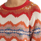 Pendleton Women’s Raglan Cotton Graphic Sweater Ecru Harding Stripe - Brekken's