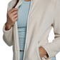 7 Diamonds Women’s Park Fleece Jacket Ivory