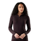 Smartwool Women's Classic Thermal Merino Base Layer 1/4 Zip Mink Heather