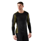 Smartwool Men's Intraknit Thermal Merino Base Layer Colorblock Crew Winter Moss-Charcoal