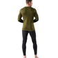 Smartwool Men's Intraknit Thermal Merino Base Layer Colorblock Crew Winter Moss-Charcoal