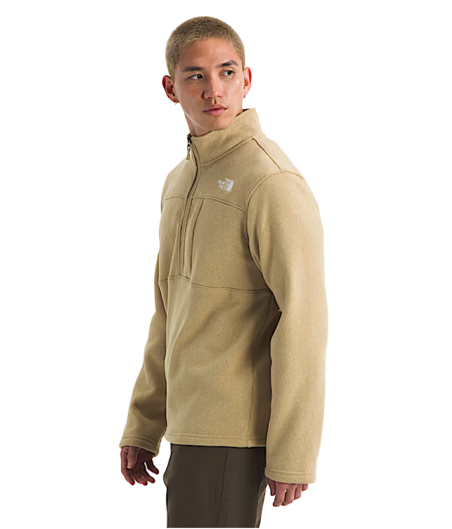 The North Face Men's Gordon Lyons ¼ Zip Khaki Stone Heather