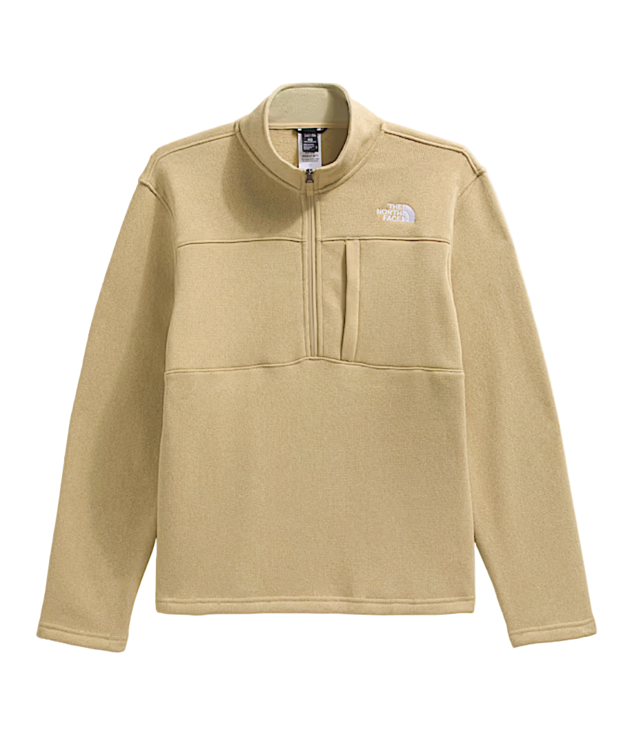The North Face Men's Gordon Lyons ¼ Zip Khaki Stone Heather