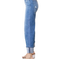 Flying Monkey Women's High Rise Cuffed Wide Leg Jeans Moorland