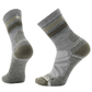 Smartwool Men's Hike Light Cushion Striped Mid Crew Socks Ash-Charcoal