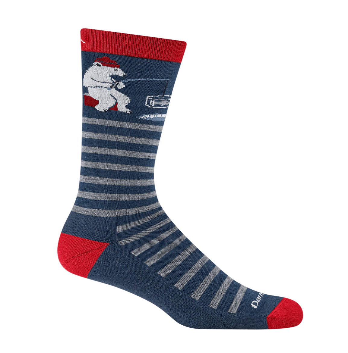 Darn Tough Men’s Wild Life Crew Lightweight With Cushion Polar Bear Lake