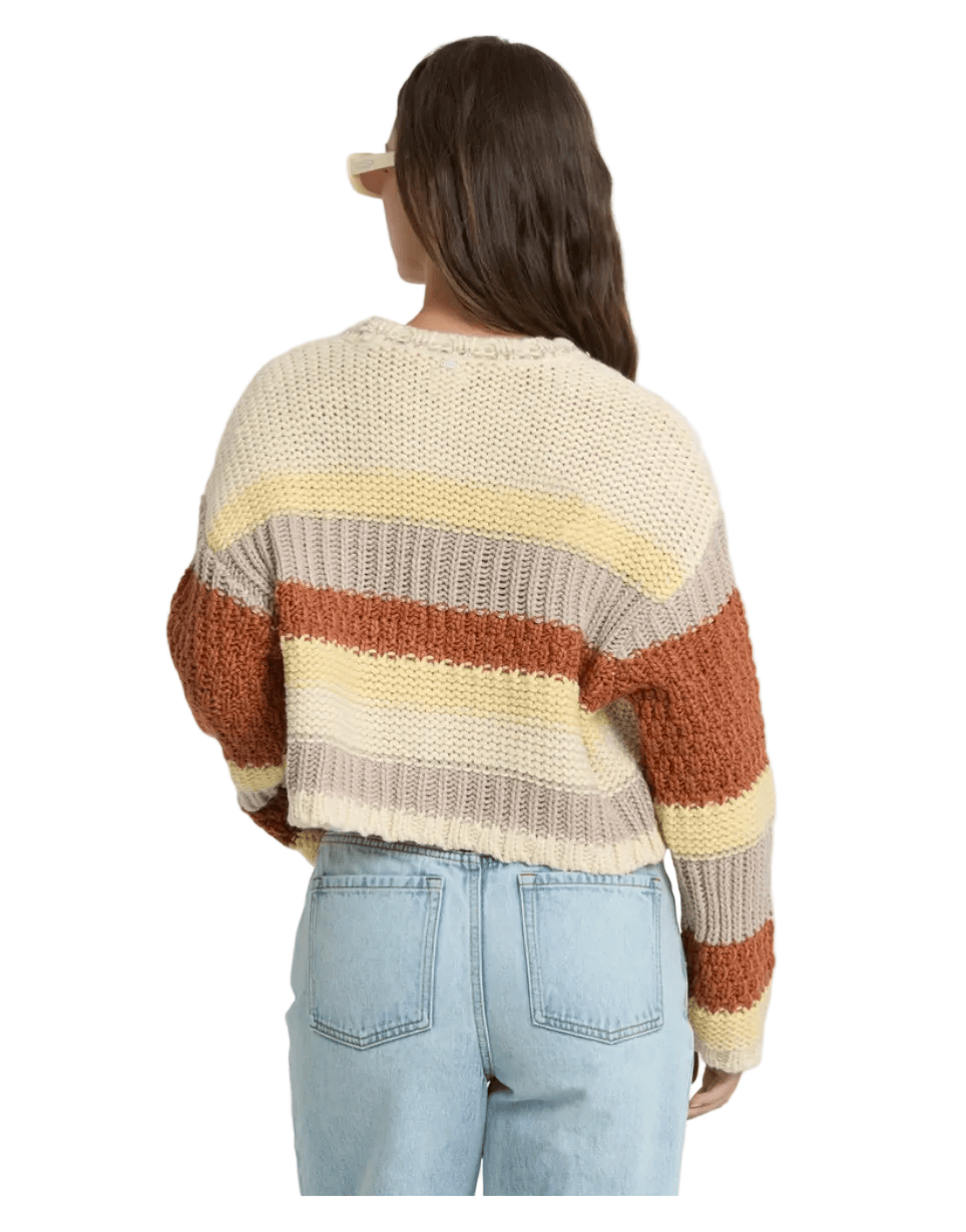 Billabong Women's Mix Up Sweater Cobblestone