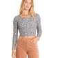 Billabong Women's Reese Ls Thermal Blue Smoke