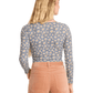 Billabong Women's Reese Ls Thermal Blue Smoke