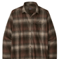Patagonia Men's L/S Lw Fjord Flannel Shirt Melting Ombre: Den Brown