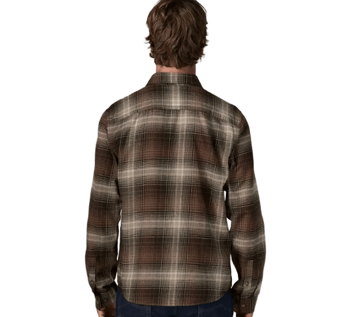 Patagonia Men's L/S Lw Fjord Flannel Shirt Melting Ombre: Den Brown
