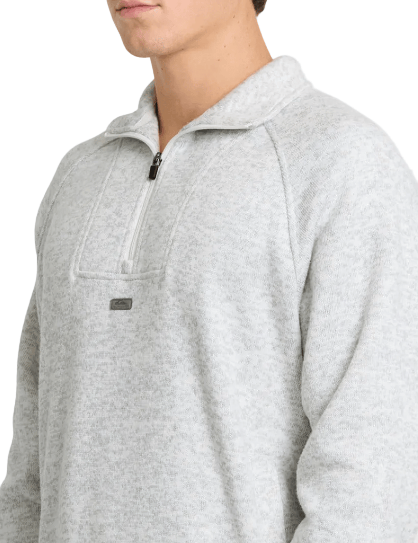 Quiksilver Men’s Apparel > Fleece & Midlayers Quiksilver Men's Keller Half Zip Mock Light Gray Heather