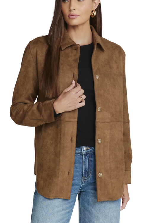 7 Diamonds Women's Dion Suede Shirt Toffee