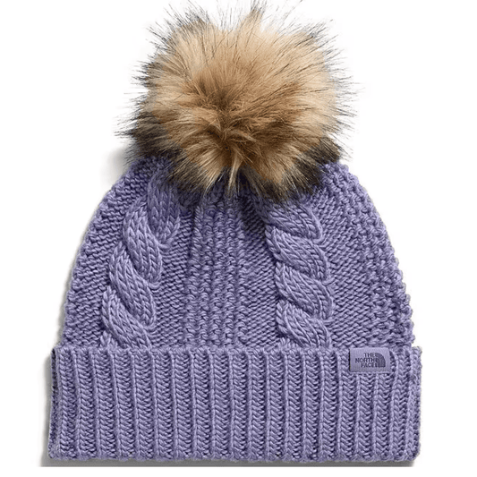 The North Face Women's Oh Mega Fur Pom Lined Beanie Grounded Plum