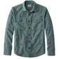 L.L. Bean 1933 Chamois Cloth Shirt Slim Fit Print Men'S Regular Forest Gray Flying Ducks