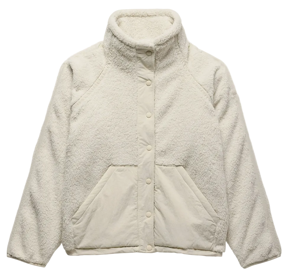 Prana Women's Encinitas Fleece Jacket Beach Pebble