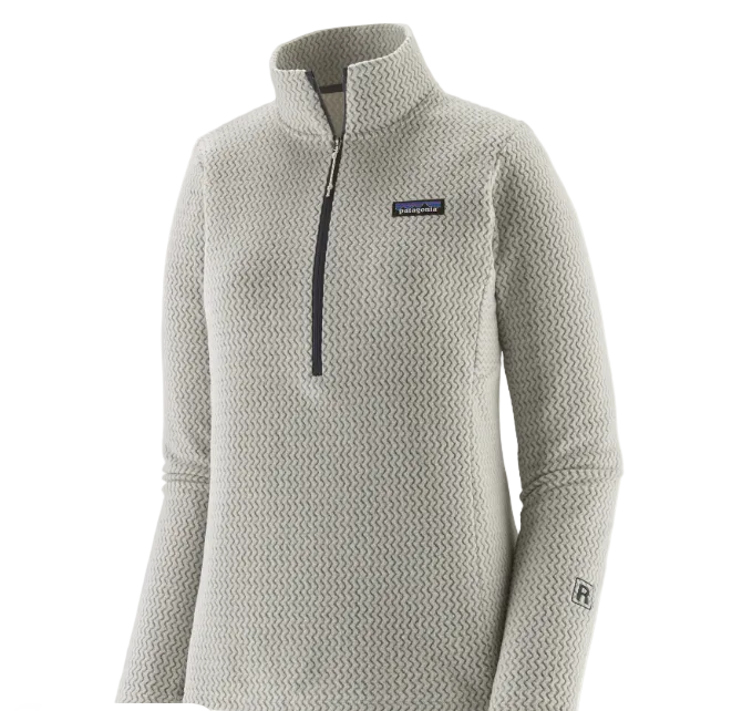 Patagonia W'S R1 Air Zip Neck Birch White