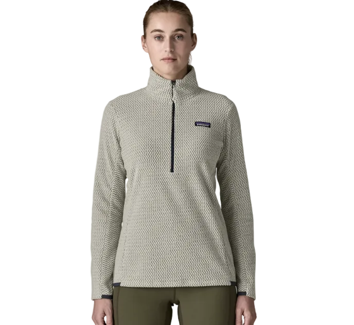 Patagonia W'S R1 Air Zip Neck Birch White