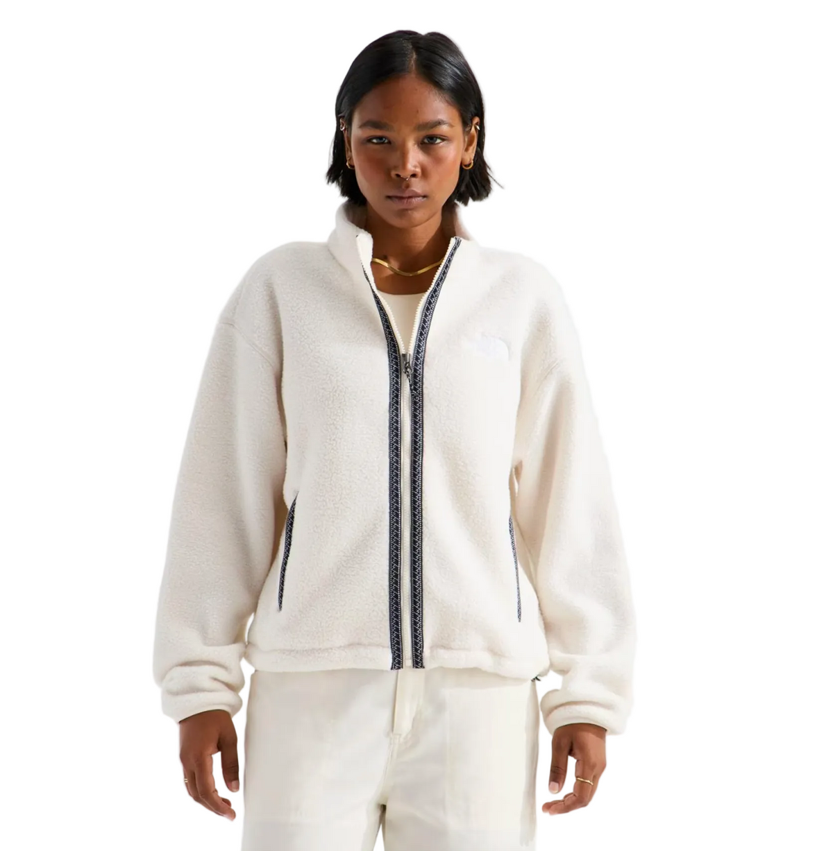 The North Face Women's Tnf™ Fleeski Full Zip Jacket White Dune