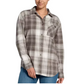 The North Face Women's Mountain Falls Flannel Button-Down Long-Sleeve Shirt Smokey Brown Routesetter Plaid