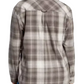The North Face Women's Mountain Falls Flannel Button-Down Long-Sleeve Shirt Smokey Brown Routesetter Plaid