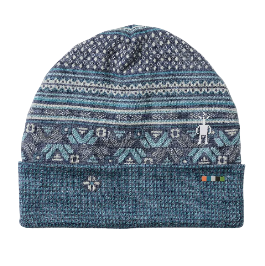 Smartwool Thermal Merino Reversible Cuffed Beanie Nightfall Fair Isle Fun