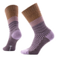 Smartwool Women's Everyday Cozy Popcorn Cable Crew Socks PURPLE DAWN