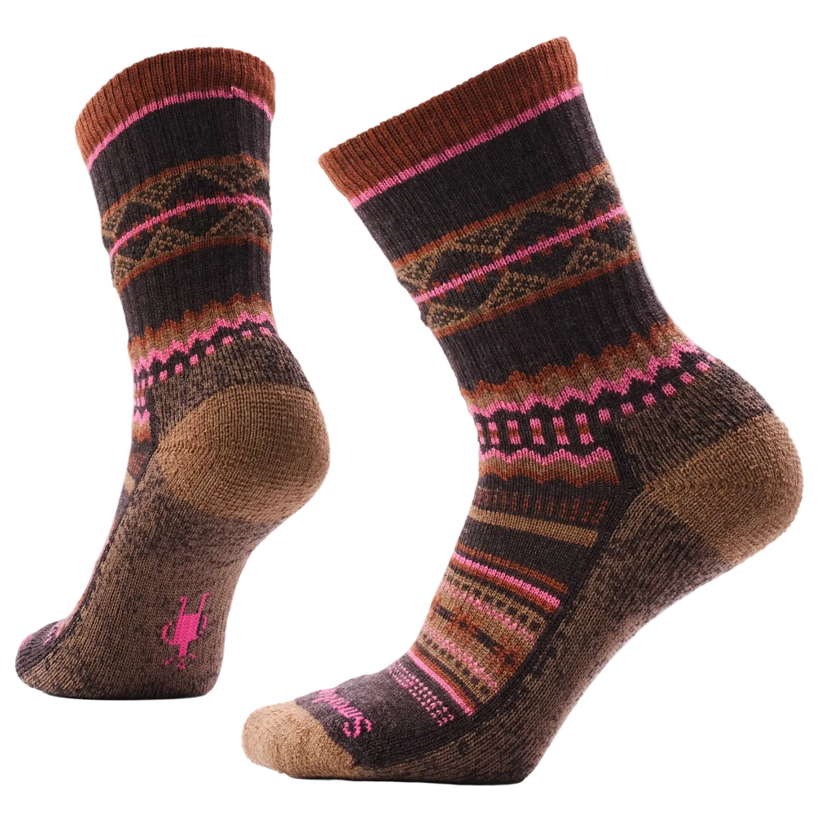 Smartwool Women's Women's Everyday Cozy Snowed In Sweater Crew Socks CHESTNUT