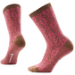Smartwool Women's Everyday Cozy Traditional Snowflake Crew Socks GARDEN PINK
