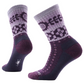 Smartwool Women's Everyday Cozy Retro Sunflower Crew Socks PURPLE IRIS
