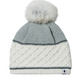 Smartwool Cable Knit Colorblock Pom Beanie Natural