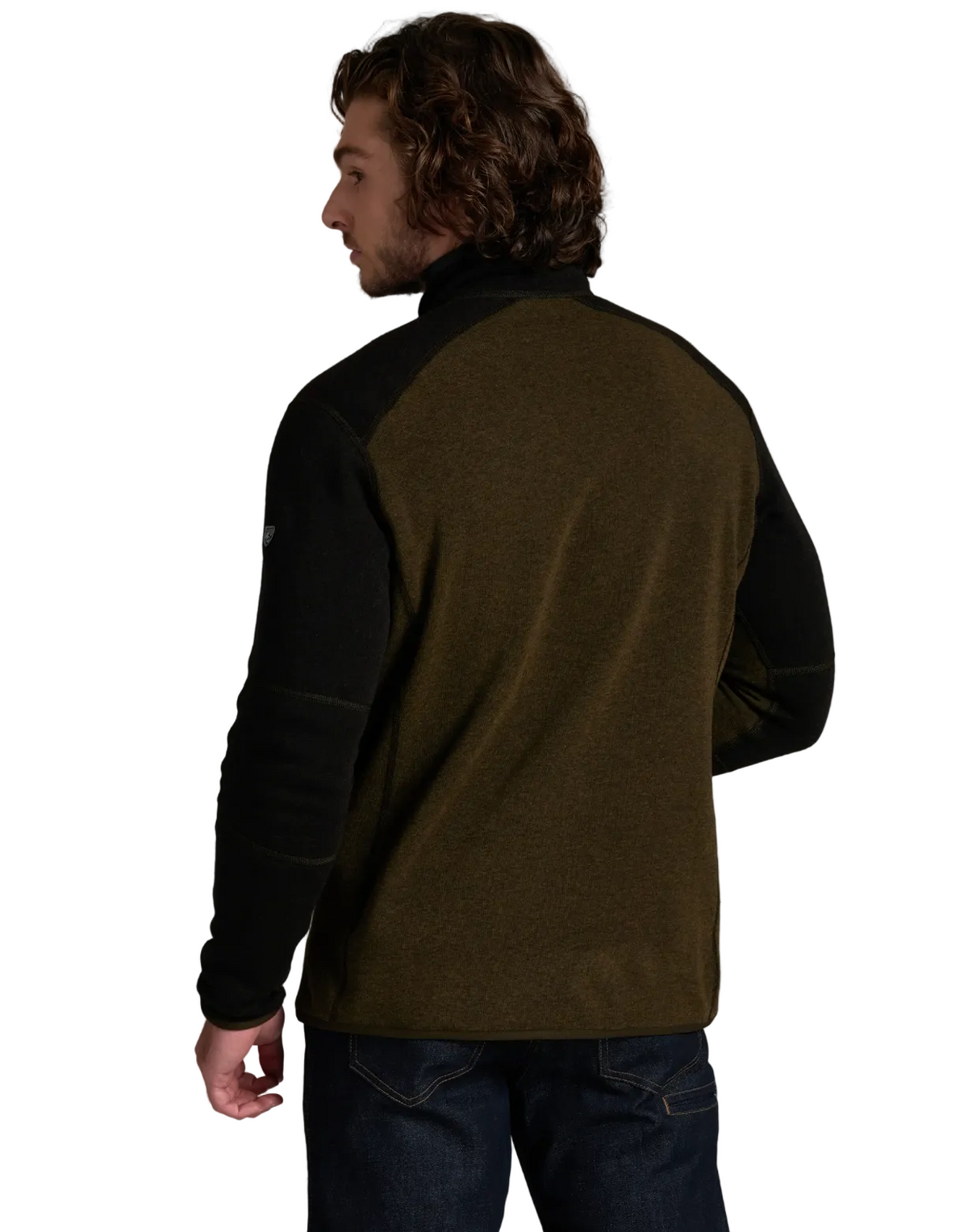 Kuhl Revel Colorblock 1/4 Zip Black / Dark Roast