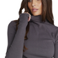 7 Diamonds Women's Modal Long Sleeve High Neck T Shirt Anthracite