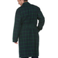 L.L. Bean Men's Scotch Plaid Flannel Robe Regular Black Watch Tartan